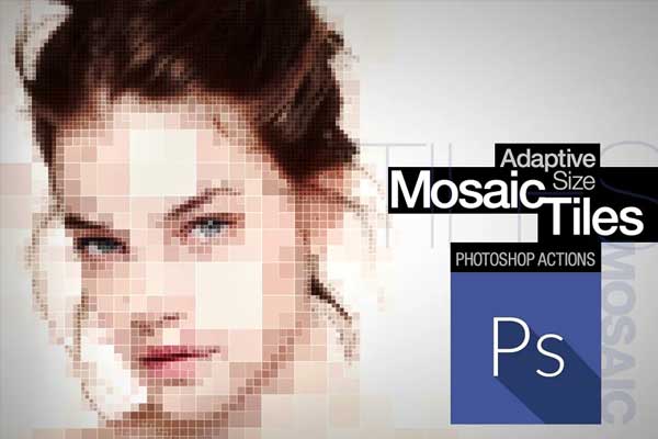 Adaptive Mosaic Tiles Photoshop Actions