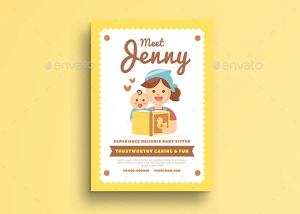 Baby Sitting Flyer Templates