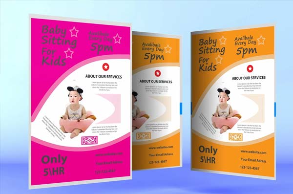 Baby Sitting for Kids Flyer