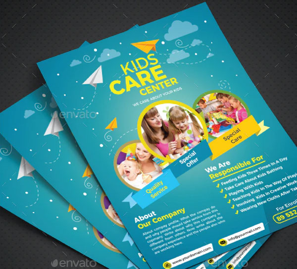 Child Kids Care Center Flyer