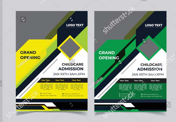 Childcare PSD Flyer Template