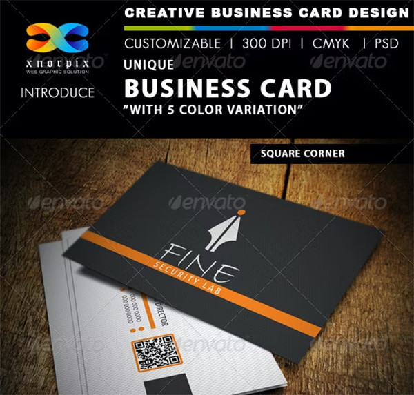 Colorful Unique Business Card Template