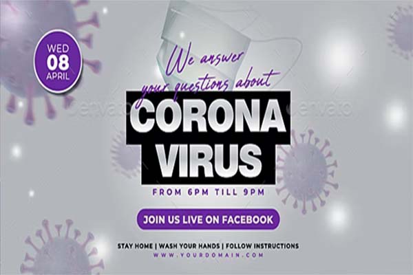 Coronavirus Event Flyer Banner Template