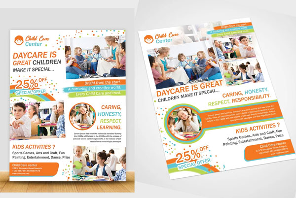Editable Child Care Flyer