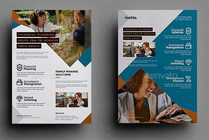Finance Solutions Flyer Template