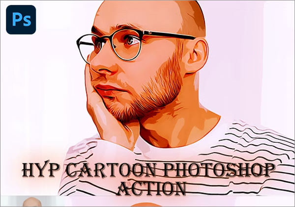 Hyp Cartoon Photoshop Action