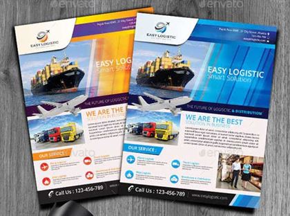 Logistic Solution Flyer Templates