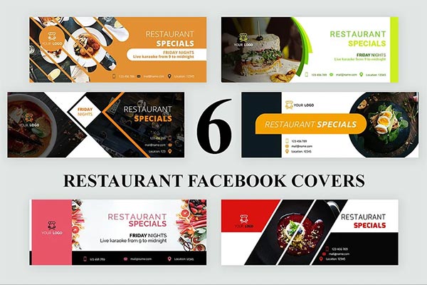 Modern Restaurant Facebook Covers