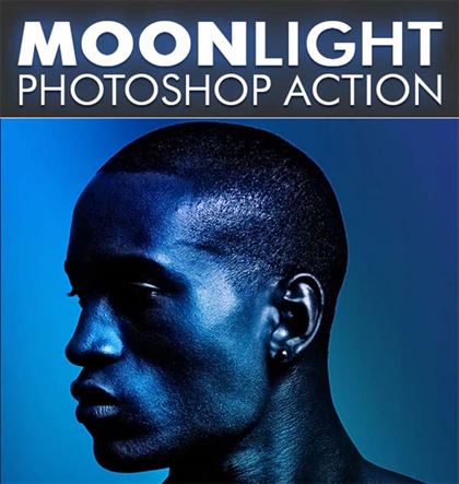 MoonLight Photoshop Poster Action