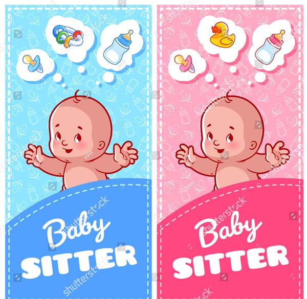 Print Baby Sitting Flyer