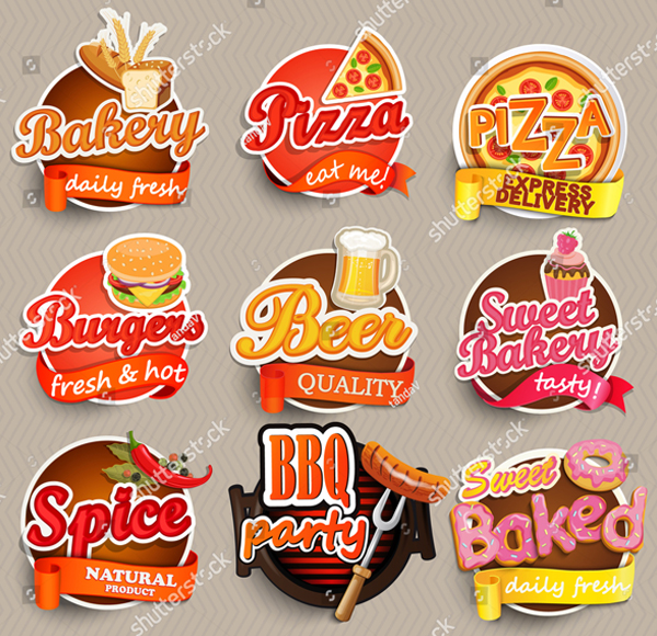 Printable Food and Drink Logo Templates