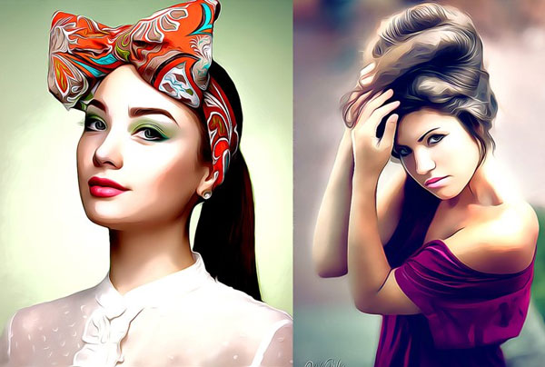 Professional Cartoon Oil Painting Effect