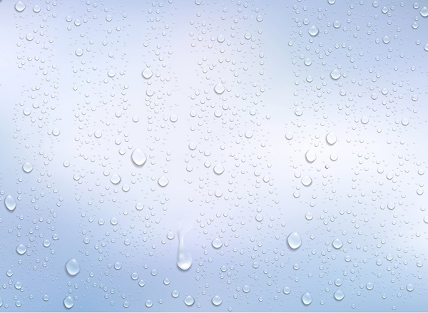 Realistic Water Droplets Background