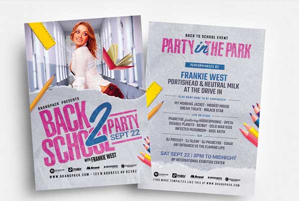 Simple Back to School Flyer Templates