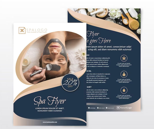 Spa Flyer PSD Free Download