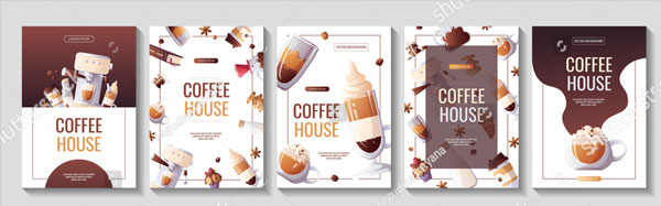 Vector illustration Coffee Shop Flyer