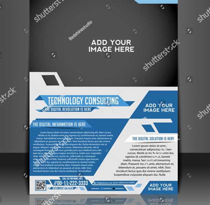 Vector Technology Consulting Flyer Template