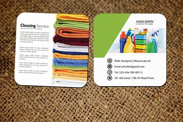 Cleaning Business Card Templates