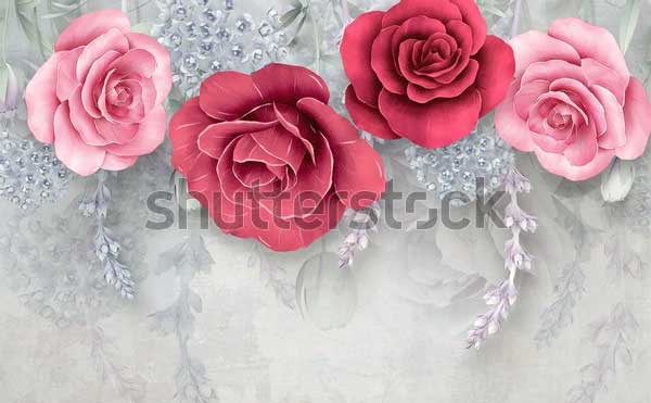 3D Rose Painting Models