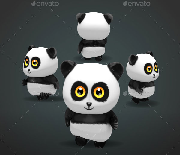 3D Style Panda