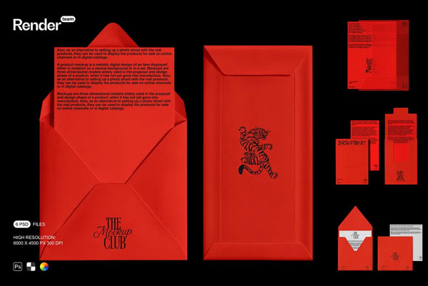 A4 Blue Paper Top View Mockup Template