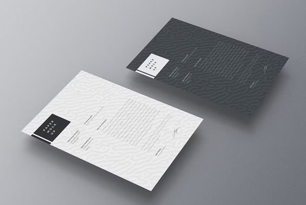 A4 Paper Artwork Mockup Template