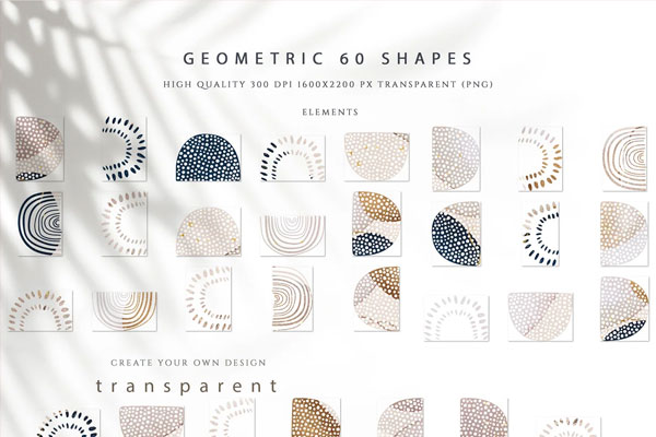 Abstract Geometric PSD Shapes