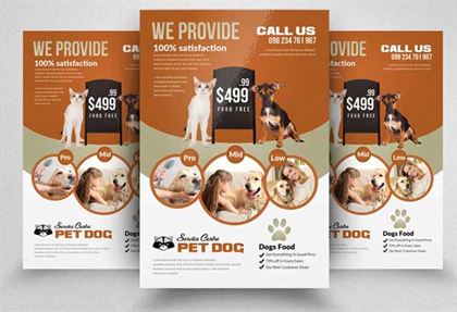 Adopt Pet Creative Flyer Design