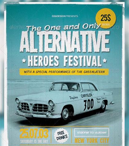 Alternative Festival Poster and Flyer Template