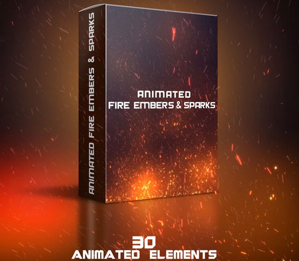 Animated Fire Embers Photo Effects