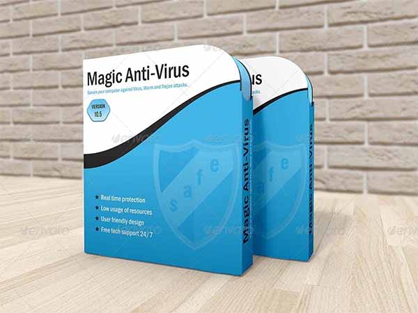 Anti-Virus Software Box Mockups