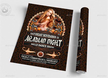 Arabian Nights Flyer Template