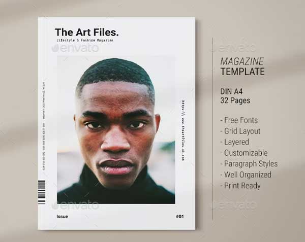 Art InDesign Magazine Template