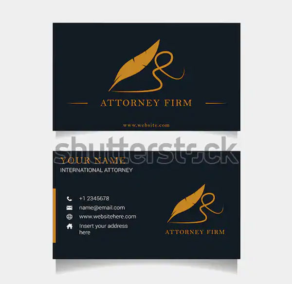 Attorney Firm Lawyer Business Card
