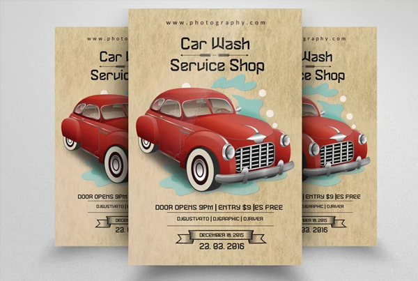 Auto Services & Car Wash Flyer