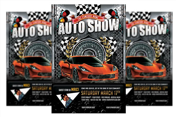 Auto Show Car Flyer Printable
