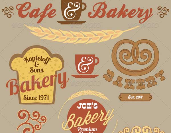 Bakery Logo Badges and Labels Set