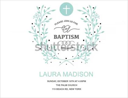 Baptism Invitation Banner Design
