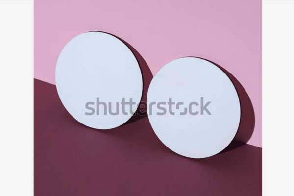 Bar Round Coaster Mockup