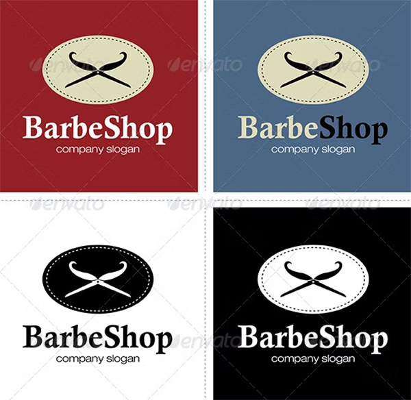 Barbe Shop Logo Design