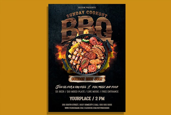 Barbecue Bbq Flyer Template