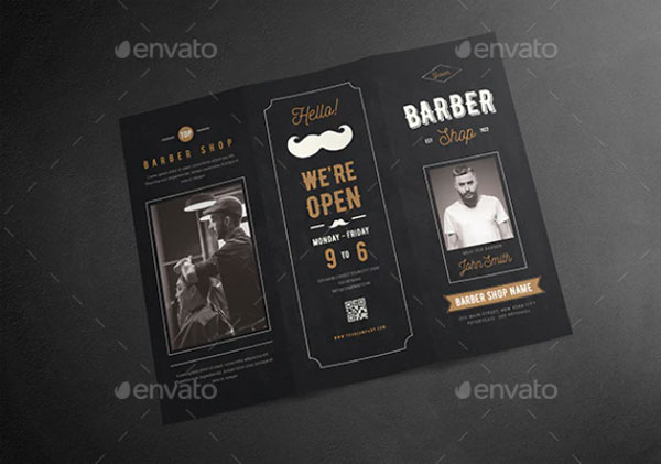 Barber Shop Brochure Template