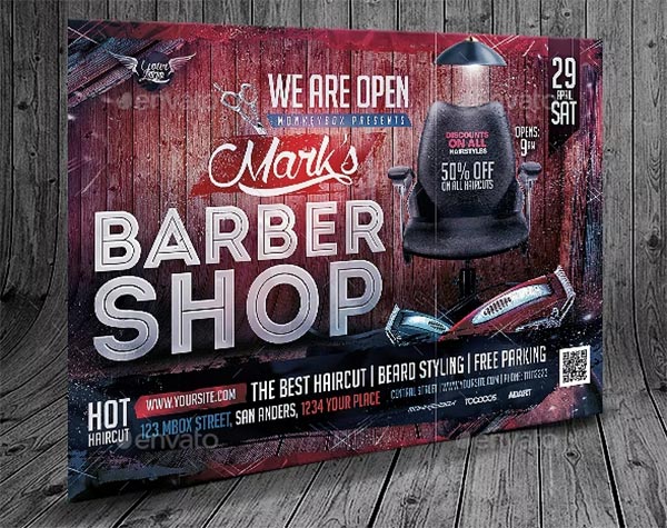 Barbershop Flyer Horizontal