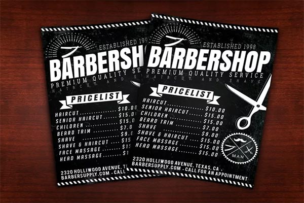Barbershop PSD Design Flyer
