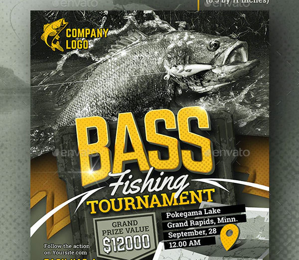 Bass Fishing Tournament Flyer