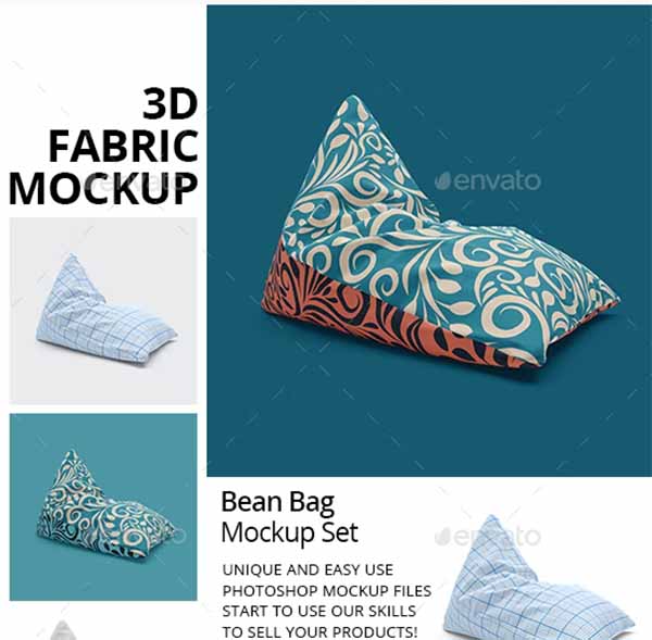 Bean Bag 3D Mockup