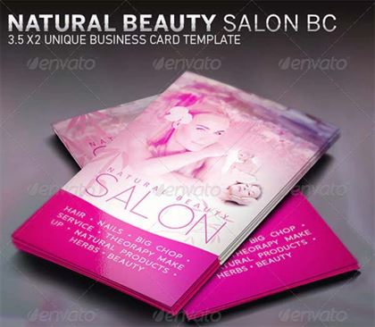 Beauty Salon and Spa Business Card