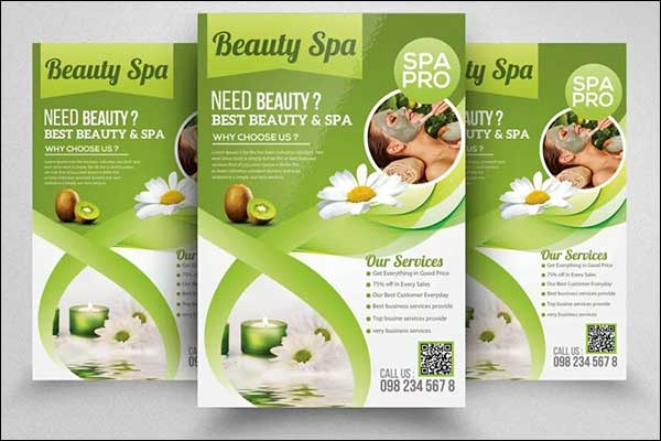 Beauty Spa Marketing Flyer Template