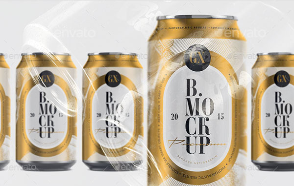 Beer or Soda Can Mockup Larger