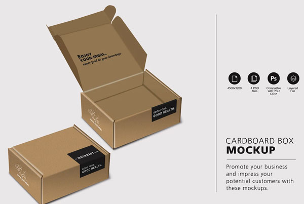 Best Cardboard Box Mockup